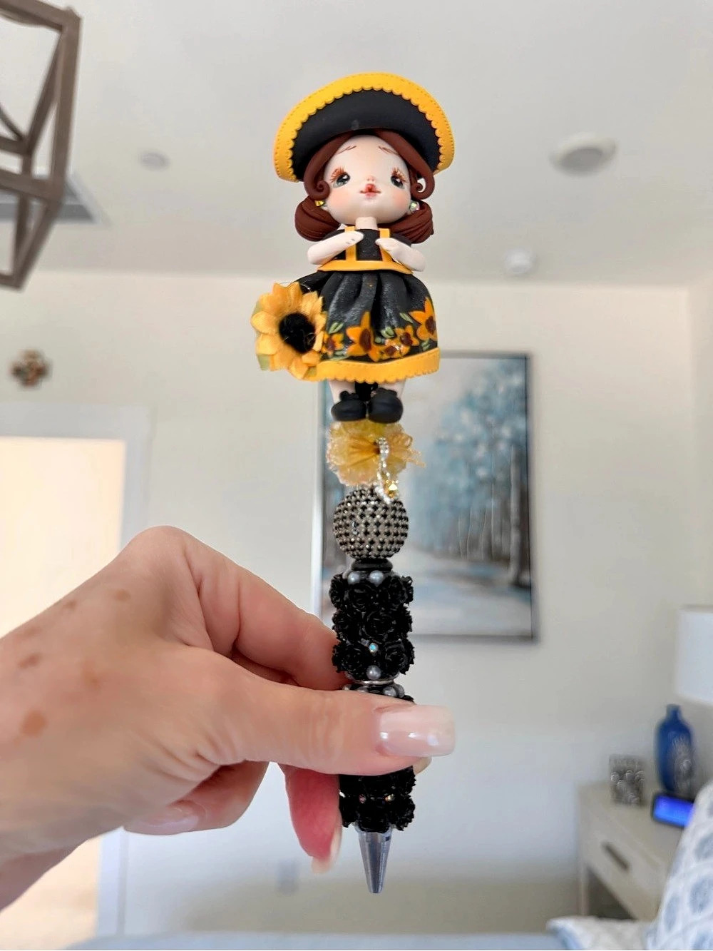 Handmade Collectible Clay Pens and Phone/Keychains
